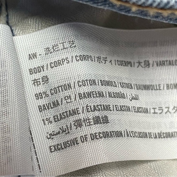 Abercrombie & Fitch Ultra High Rise Ankle Straight Distressed Curve Love 25/0S - Picture 9 of 10